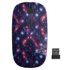 Nebulae Constellations Galaxy Pattern, Optical Wireless Mouse, Desktop Laptop picture