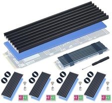 5 Pack SSD Heat Sink Cooler for 2280 SSD, nvme Heatsink with Thermal Silicone picture