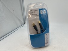 NEW HP Hi-Speed USB 2.0 A/B Cable 6ft (1.8m) - 24k Gold Connectors - Free S/H picture