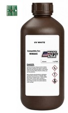 PREMIUM COMPATIBLE UV CURE INK FOR MIMAKI  LUS 170  (1 LITER ML BOTTLE) + CHIP picture