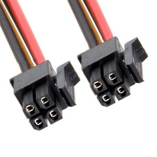 xiwai ATX Power Cable for Molex Micro Fit Connector 4Pin Male to 4-pin Male Powe picture