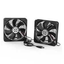 ELUTENG Dual USB Fan with 3 Speeds 5V Ventilator Fan Portable Cooling Fan 120mm picture