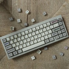 Retro Barcode Theme Keycaps 143Pcs/set PBT Cherry Profile picture