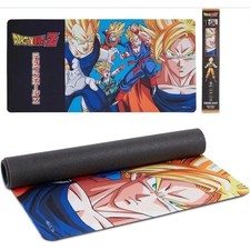 Dragon Ball Z Desk Mat XL Gaming Mouse/Keyboard Pad 31x15 Super Saiyan Goku New picture