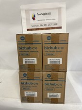 LOT OF 4 GENUINE KONICA MINOLTA TONER (2)TN212K BLACK (1)TN212M (1)TN212C NEW picture
