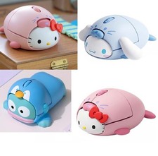 Sanrio Genuine Figure Bluetooth Mouse 2.4Ghz Wireless Hello Kitty, Cinnamoroll. picture