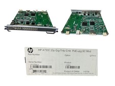 JC669A HP A7500 20P GIG-T/4P CMB POE-UPG SC MOD (NEW OPEN BOX) picture