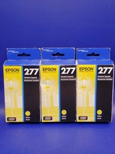 3 Pack Genuine Epson 277 Yellow Ink Standard Capacity XP750 XP850 Exp 02/2029 picture