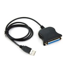 New USB to IEEE 1284 DB25 25-Pin Parallel Printer Female Adapter Cable Cord picture