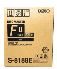 RISOGRAPH S-8188E Original Master Roll A4 Black 2 Pack For Risograph picture