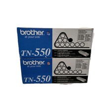 Lot of 2 Genuine Brother TN-550 Black Toner Cartridges OEM  picture