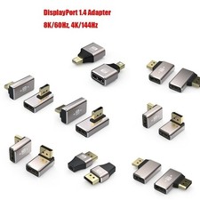 8K DisplayPort Converter Right Angle DP Male to Female Adapter for TV PC Laptop picture