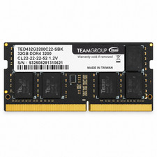 TEAMGROUP Elite 32GB DDR4 3200 PC4-25600 CL22 SO-DIMM RAM TED432G3200C22 picture