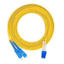 Jeirdus 1Meter 3ft LC to SC Duplex 9/125 Single-Mode Fiber Optic Cable Jumper... picture