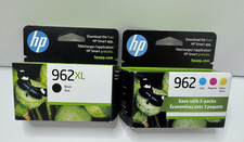 HP 962XL 962 Ink Cartridges Black Cyan Magenta Yellow Genuine 4-Pack Set New picture