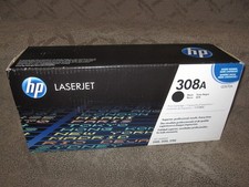 HP Q2670A Black Toner Cartridge Genuine OEM 308A LaserJet 3500 3550 3700 picture