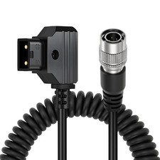 1 PCS DTap to Hirose 4 Pin Male Coiled Power Cable Sound Devices Recorder picture