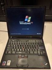 Vintage IBM Thinkpad T41 Penitum 1.59GHz, 512 RAM  14'' , Win XP  w/pwr cord picture