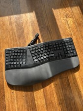 Microsoft Ergonomic Keyboard 1878 LXM-00001 Wired USB Tested Working picture