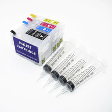Empty Ink Cartridges For WORKFORCE #252XL WF-7210 WF-7710 WF-7720 4 Syringes picture