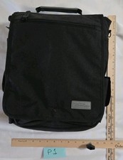 Bella Russo Laptop Travel Bag Case Cross Body Many Pockets Black 14
