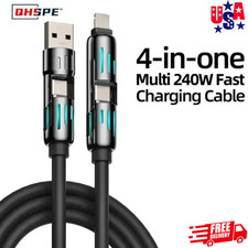 MFISH 4-in-1 USB Type-C Cable 240W Fast Charging iPhone 15 16 iPad picture