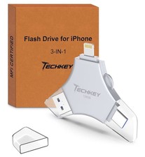 Techkey MFi Licensed Flash Drive 128GB  MFi USB for iPhone/iPad/PC picture