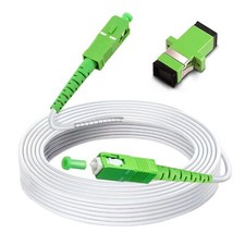 30ft 10 Meters SC/APC to SC/APC Fiber Optic Internet Cable Armored Single Mod... picture