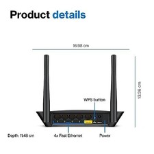 BLACK - LINKSYS E5400 WIFI 5 DUAL BAND ROUTER | 1,500 SQ. FT COVERAGE | 10+ picture
