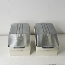 Lot of 2 Fellowes Econo Stor Diskette Tray Boxes Floppy Storage Cases picture