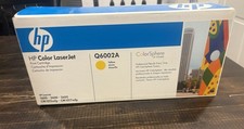 Genuine HP Toner Cartridge Q6002A 124A  Yellow Color LaserJet 1600 2600 2605 picture