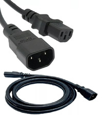 Lot of (6) C13 to C14 NEW Power Cord 2ft,  Computer PDU, 17AWG 300V NEW picture