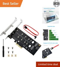 Efficient Dual M.2 PCIe Adapter - 32Gbps Speed & Effective Cooling Design picture