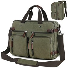 CROCOD 3 In 1 Laptop Bag for Men Women, 17.3 inch Convertible Messenger Bag C... picture