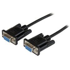 StarTech.com SCNM9FF2MBK 2M BLACK DB9 NULL MODEM CABLE SERIAL ~E~ picture