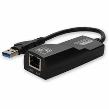 AddOn 5-Pack of USB 3.0 (A) Male to RJ-45 Female Gray & Black Adapters picture