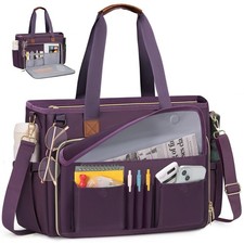 15.6 Inch Teacher Tote Laptop Bag Women Work Nurse Briefcase Lightweight picture