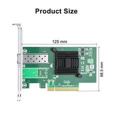 10G SFP+ Network Card, For Intel X520-DA1 w/ 82599EN Controller, SFP+ to PCIe x8 picture