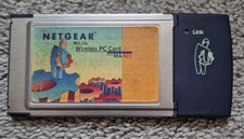 Vintage Netgear MA401 802.11b Wireless PC Card PCMCIA 11Mbps Used Tested Working picture