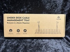 YECAYE Under Desk Cable Management Tray, 15.7'' X 6” Open Mesh Iron NO DRILL NIB picture