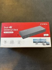 Codi Dual 4K Universal USB-C Docking Station OPEN BOX picture