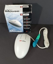 Vintage Labtec 3 Button Ball Wired Computer Mouse Serial or PS/2 Connect NEW NOS picture