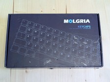 Molgria Mechanical Keycaps Set Cyan White Black With Japanese Symbols picture