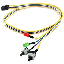 ATX Computer Motherboard Power Cable Press Switch On Off Reset PC HDD LED Wire picture