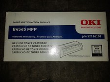Genuine Oki 52116101 Black Toner Cartridge B4545 MFP BNIB picture