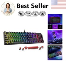 Ergonomic Mechanical Keyboard with Customizable RGB Backlighting and PBT Keycaps picture