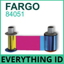 FARGO 84051 YMCK 500 PRINT COLOUR ID CARD PRINTER RIBBON HDP5000 084051 HDP 5000 picture