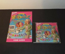 1998 MATTEL BARBIE NAIL DESIGNER COMPUTER GAME CD-ROM & USER GUIDE picture