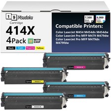 WITH CHIP W2020A W2020X Toner for HP 414A 414X Laserjet M454dw M479 M479fdw Lot picture