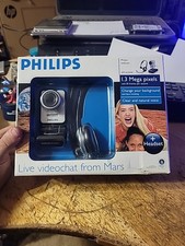 PHILIPS Webcam Pixel 1.3 MP /headphone & mic (SPC625NC) change background NEW  picture